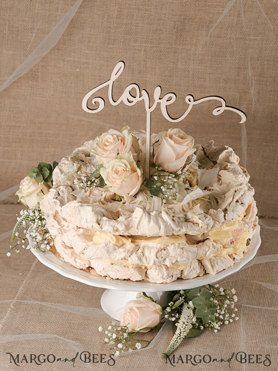 CAKE TOPPER RUSTIC wedding cake topper, rustic