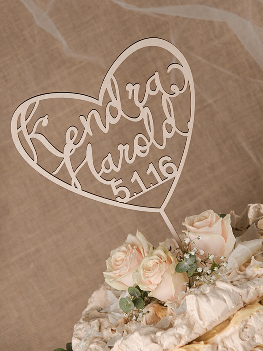 CAKE TOPPER RUSTIC wedding cake topper, vintage