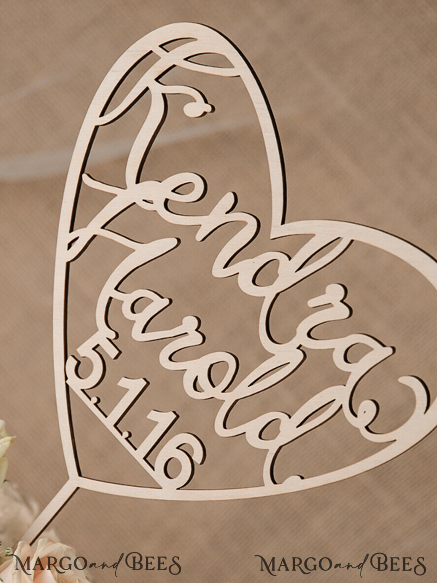 CAKE TOPPER RUSTIC wedding cake topper, vintage