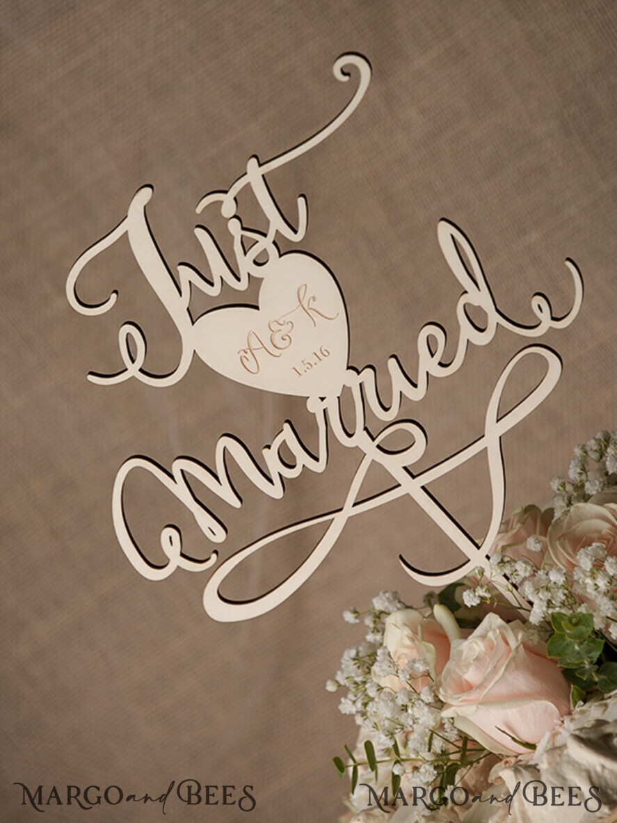 CAKE TOPPER RUSTIC wedding cake topper, wooden