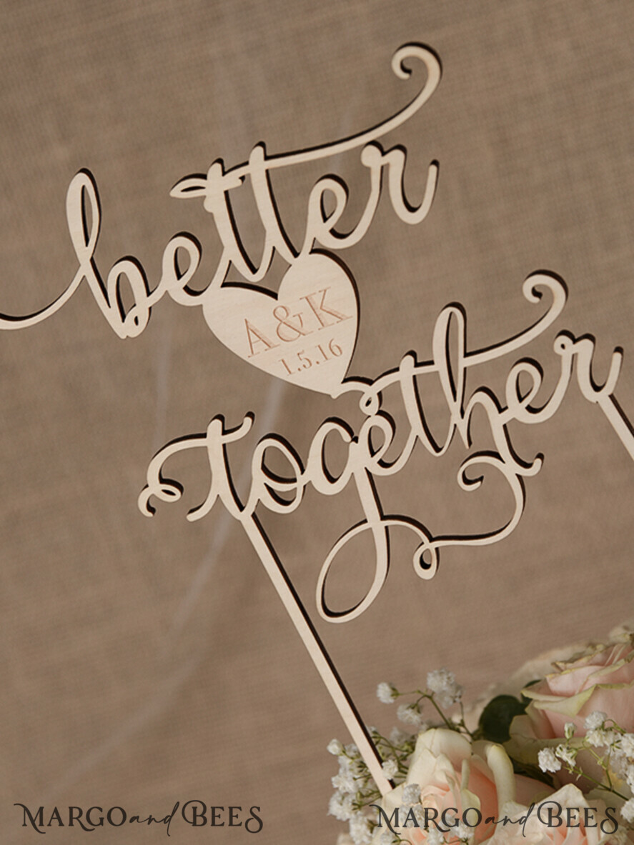 CAKE TOPPER RUSTIC wedding cake topper, rustic