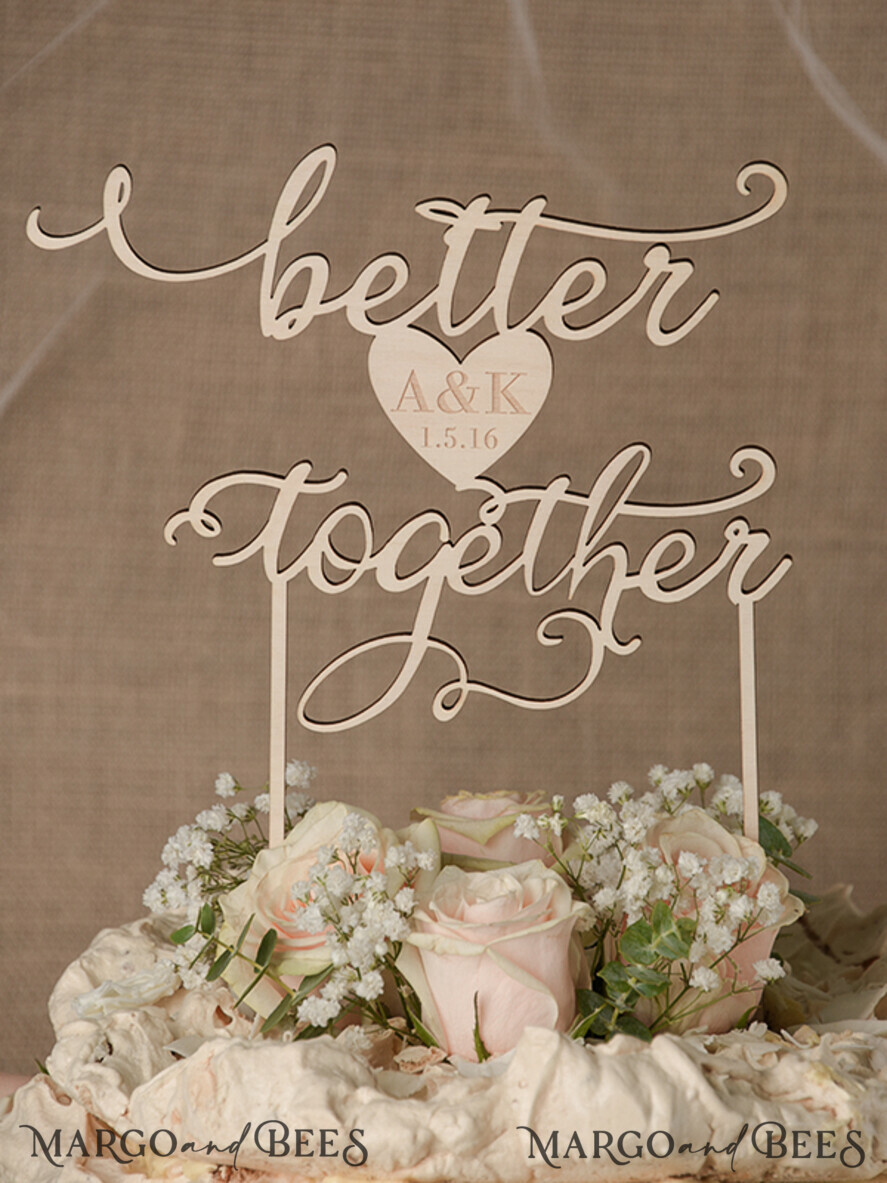 CAKE TOPPER RUSTIC wedding cake topper, rustic