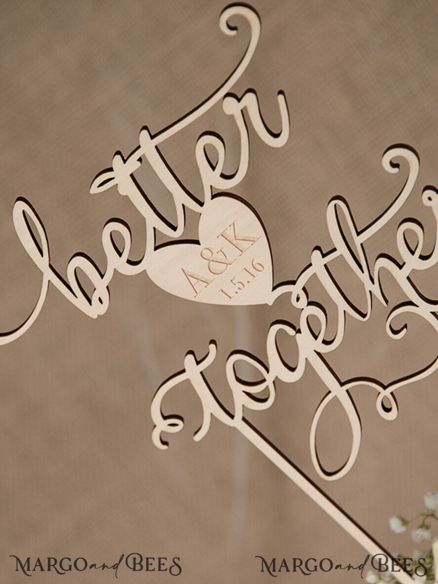 CAKE TOPPER RUSTIC wedding cake topper, rustic