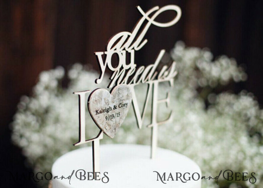 CAKE TOPPER RUSTIC topper, vintage