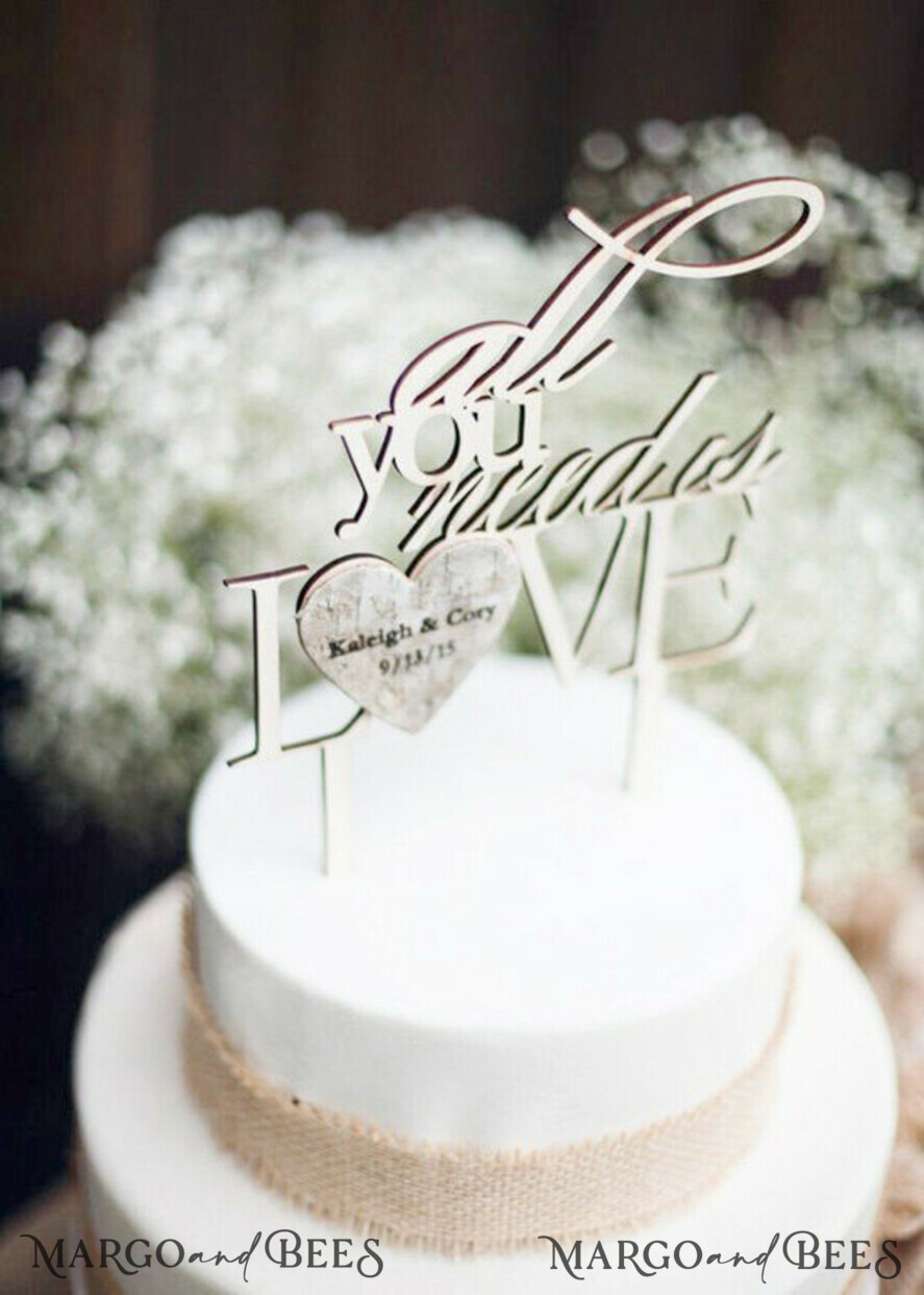 CAKE TOPPER RUSTIC topper, vintage
