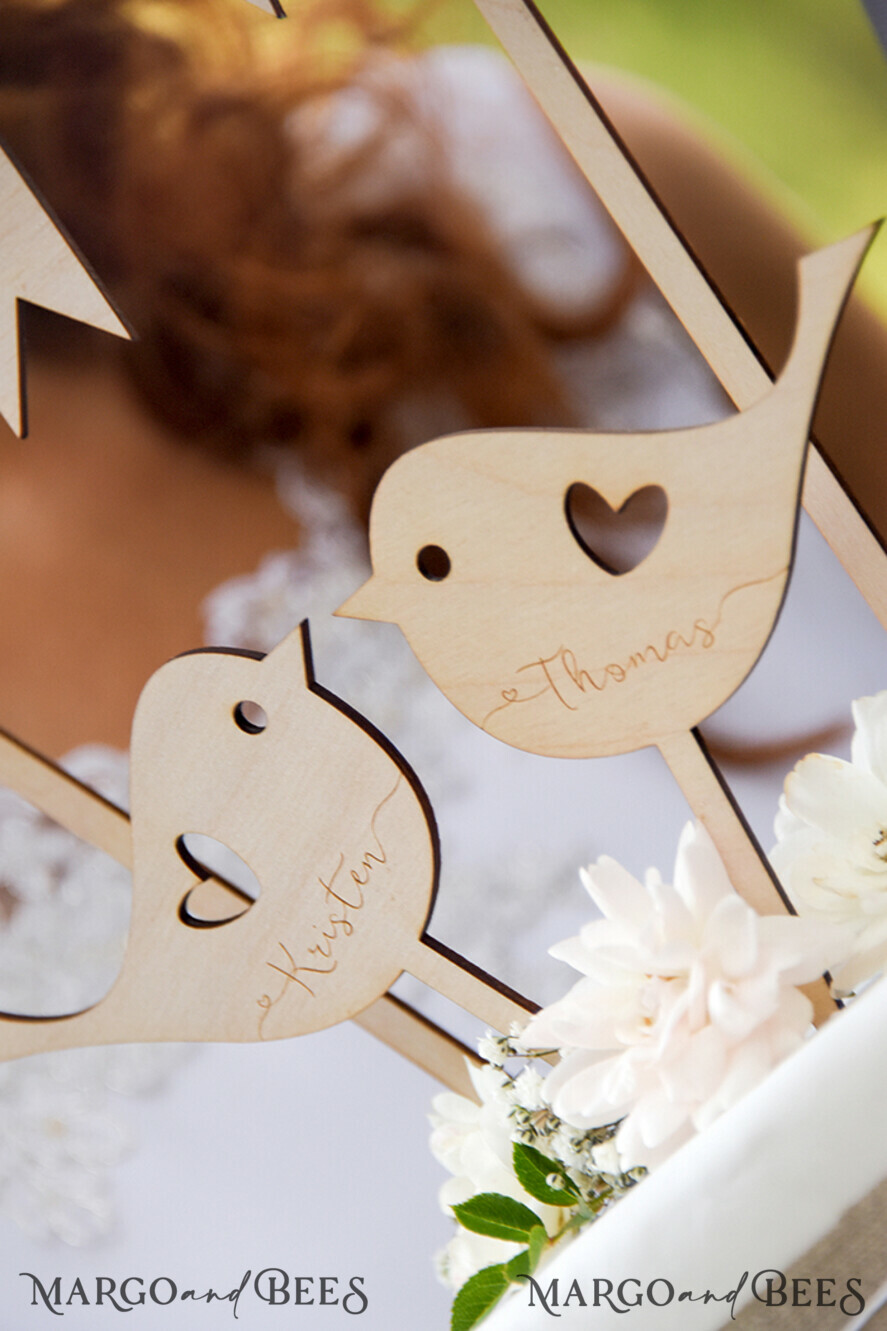 CAKE TOPPER RUSTIC topper, wooden