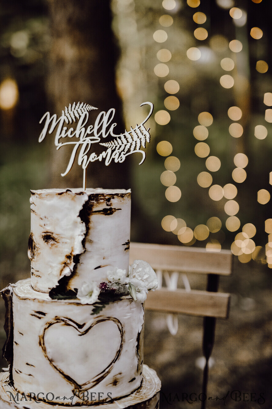 CAKE TOPPER RUSTIC topper, vintage