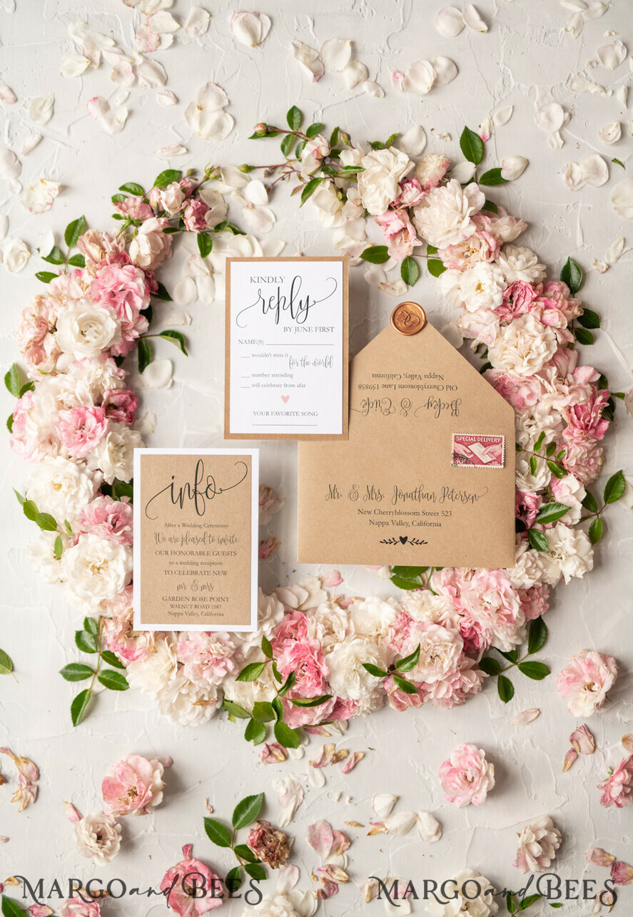 WEDDING INVITATIONS Elegant Invites Classic Cards Vintage Wooden Wedding Invitations, Elegant Birch Heart Wedding Cards, Bespoke Eco Paper Wedding Invites, Handmade Wedding Stationery