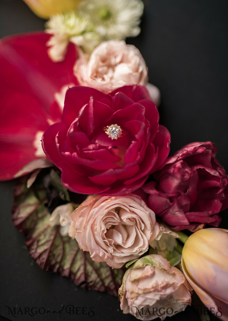 WEDDING INVITATIONS Elegant Invites Classic Cards Luxury Acrylic Plexi Wedding Invitations, Glamour Golden Shine Wedding Invites, Vintage Floral Wedding Cards, Romantic Red And Gold Wedding Invitation Suite