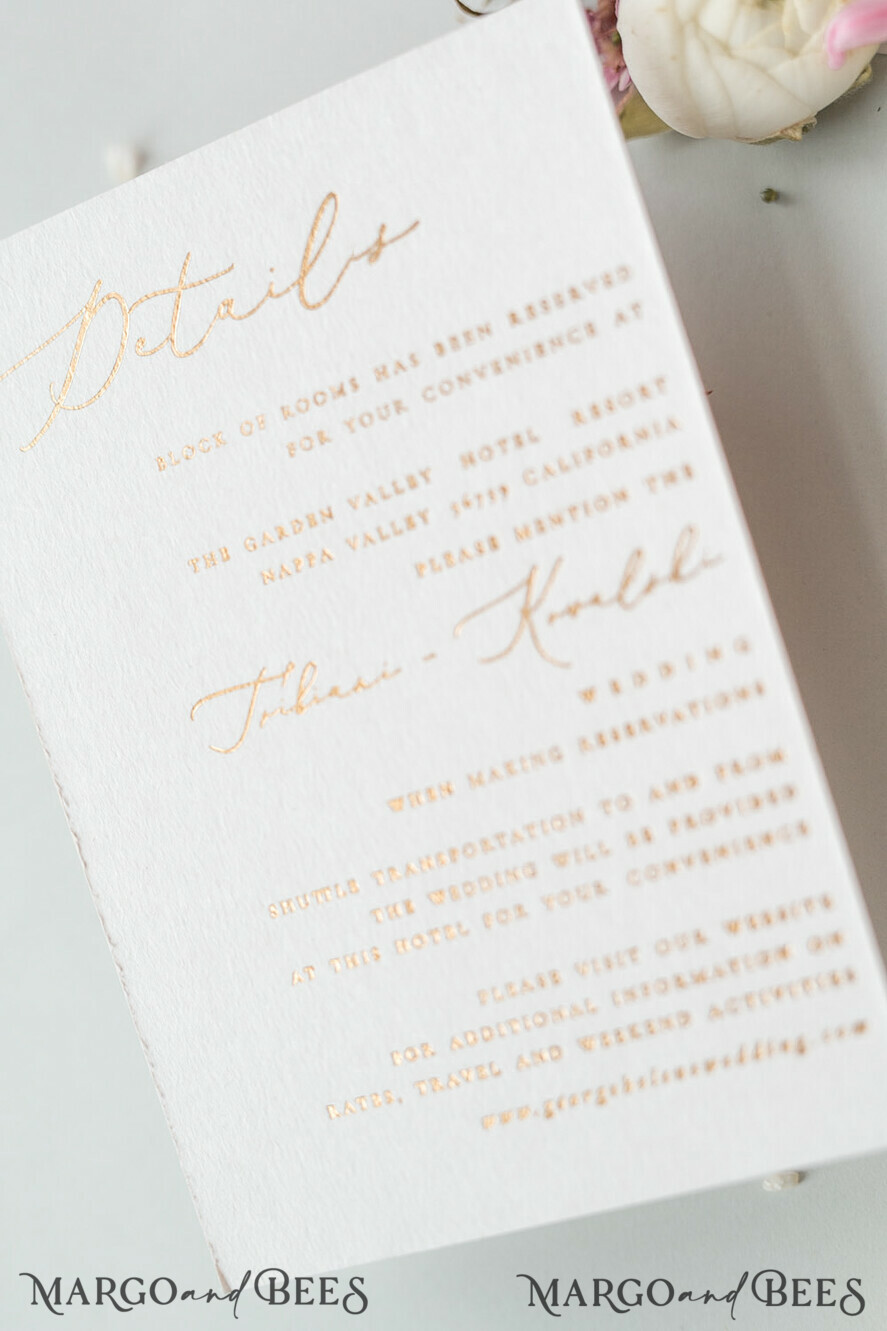 WEDDING INVITATIONS Elegant Invites Classic Cards Elegant Personalized Wedding Invitations Romantic Stationery with Vintage Garden Roses and Handmade Silk Bow Gold Foil Letters Blush Pink Envelope