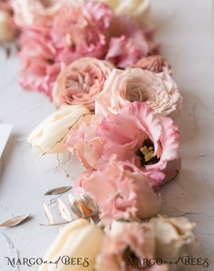 WEDDING INVITATIONS Elegant Invites Classic Cards Vintage Romantic Wedding Invitations Blossom Stationery with Gold Foil Lettering Wax Seal Blush Pink or Peach Envelope