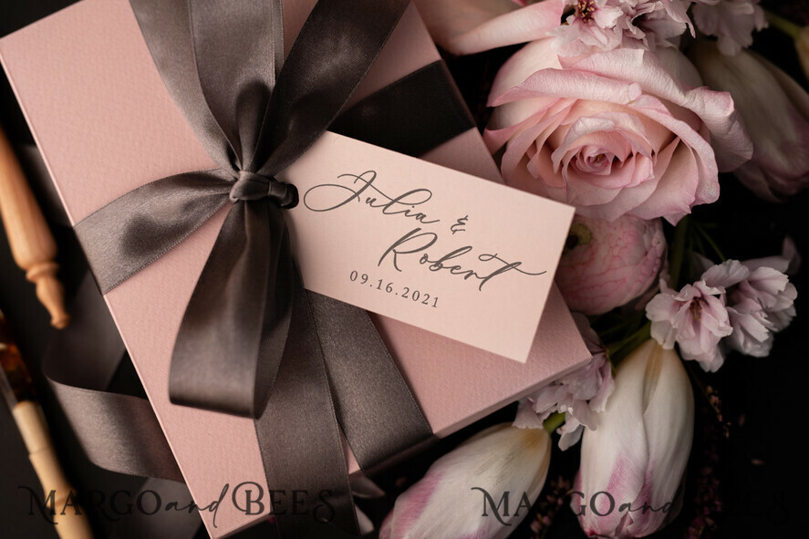 WEDDING INVITATIONS Elegant Invites Classic Cards Romantic Blush Pink Box Wedding Invitation Suite, Elegant Affordable Wedding Invites, Luxury Acrylic Plexi Wedding Invitations, Glamour Vellum Wedding Cards