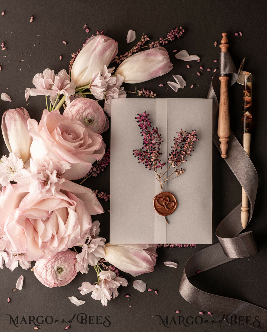 WEDDING INVITATIONS Elegant Invites Classic Cards Romantic Blush Pink Box Wedding Invitation Suite, Elegant Heather Wedding Invites, Luxury Acrylic Plexi Wedding Invitations, Glamour Vellum Wedding Cards