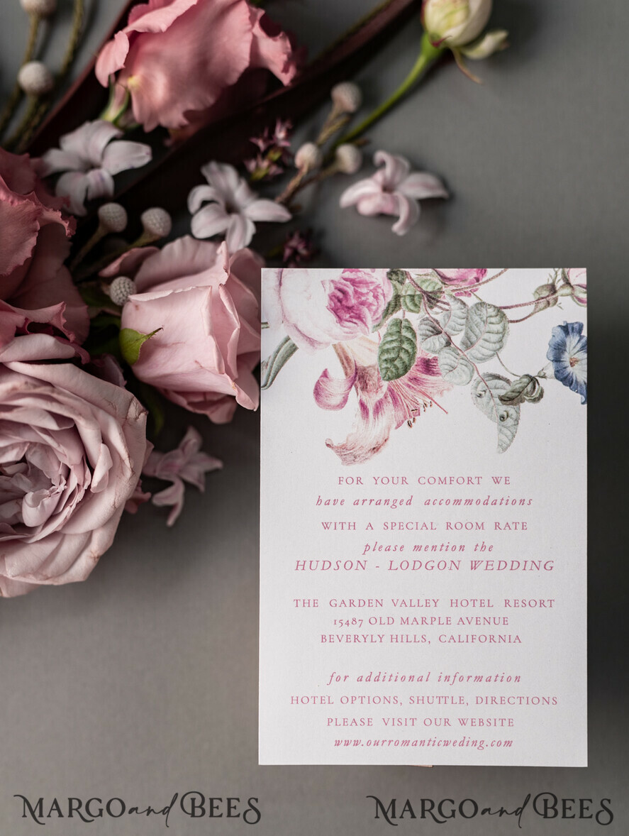 WEDDING INVITATIONS Elegant Invites Classic Cards Luxury Floral Acrylic Plexi Wedding Invitations, Romantic Blush Pink Wedding Invites, Vintage Wedding Invitation Suite, Elegant And Handmade Wedding Cards