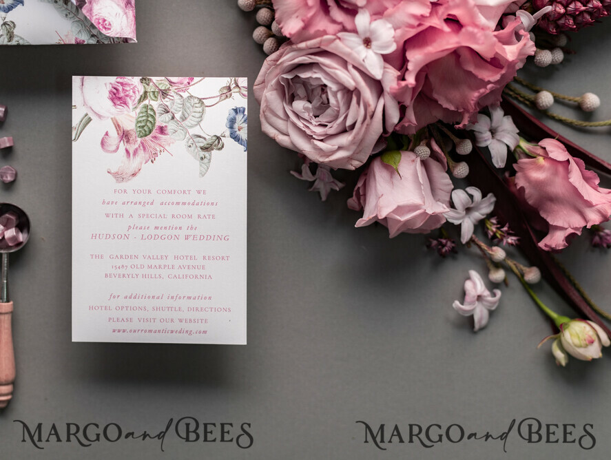 WEDDING INVITATIONS Elegant Invites Classic Cards Luxury Floral Acrylic Plexi Wedding Invitations, Romantic Blush Pink Wedding Invites, Vintage Wedding Invitation Suite, Elegant And Handmade Wedding Cards