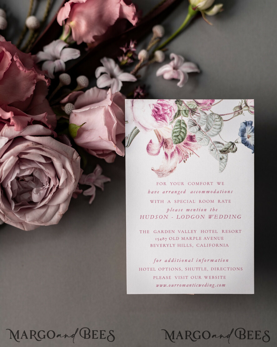 WEDDING INVITATIONS Elegant Invites Classic Cards Luxury Floral Acrylic Plexi Wedding Invitations, Romantic Blush Pink Wedding Invites, Vintage Wedding Invitation Suite, Elegant And Handmade Wedding Cards