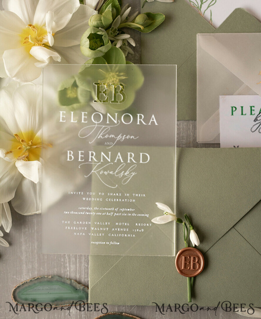 WEDDING INVITATIONS Elegant Invites Classic Cards Luxury Olive Wedding Invitations, Elegant Tuscany Wedding Invites, Romantic Italian Wedding Cards, Destination Wedding Invitation Suite, Bespoke Green Wedding Stationery