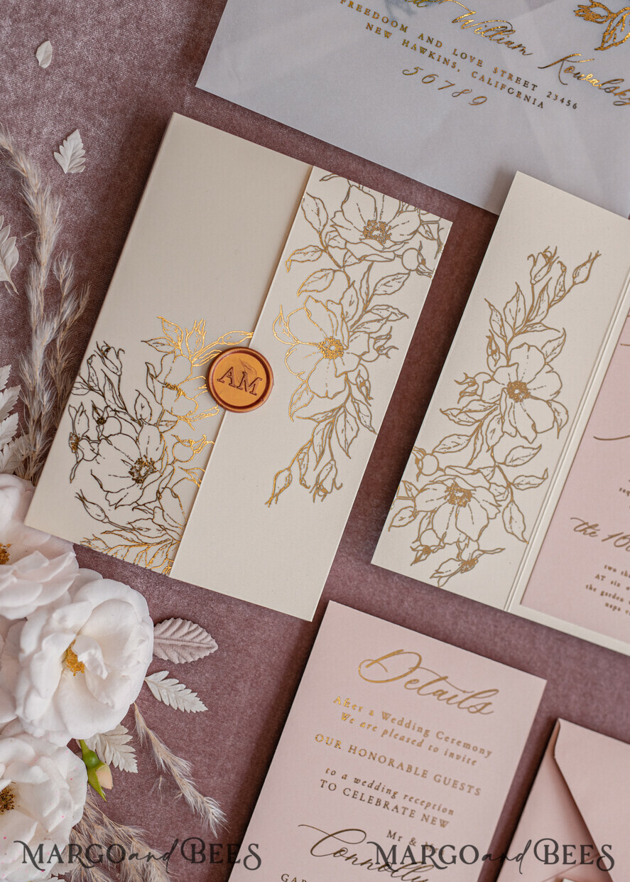 WEDDING INVITATIONS gold / rose gold / silver / glitter Bespoke wedding invitation cards, Glamour Wedding Invitations • Glitter Shine Wedding Invitation Suite • Luxury Wedding Cards