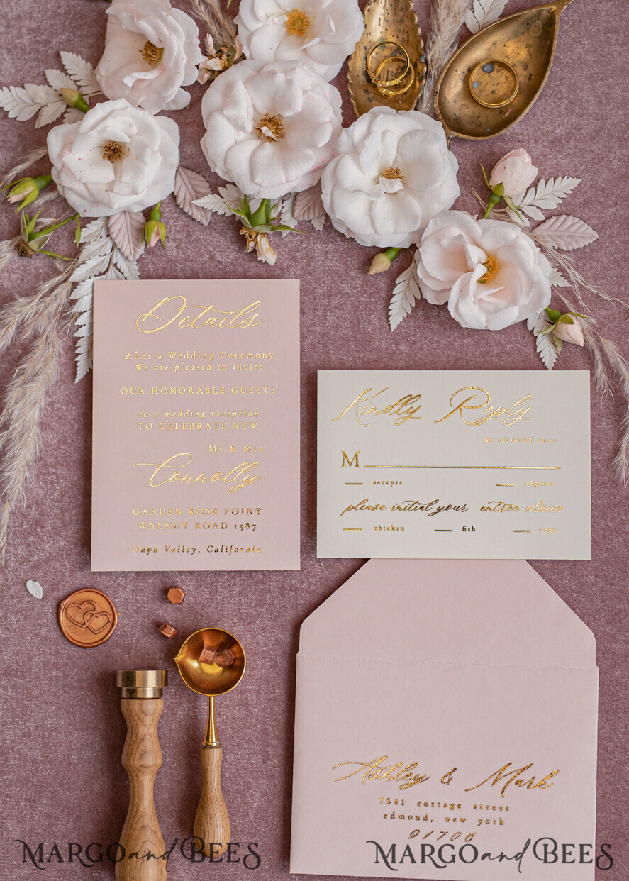WEDDING INVITATIONS gold / rose gold / silver / glitter Bespoke wedding invitation cards, Glamour Wedding Invitations • Glitter Shine Wedding Invitation Suite • Luxury Wedding Cards