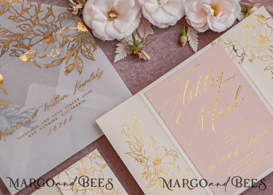 WEDDING INVITATIONS gold / rose gold / silver / glitter Bespoke wedding invitation cards, Glamour Wedding Invitations • Glitter Shine Wedding Invitation Suite • Luxury Wedding Cards