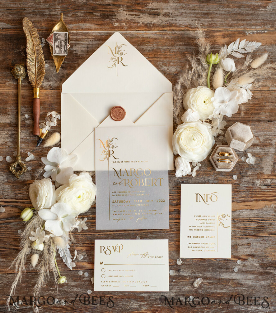 WEDDING INVITATIONS gold / rose gold / silver / glitter Personalised wedding invitation, Glamour wedding invitations • Romantic Wedding Invitation Suite • Rose Gold Wedding Invites