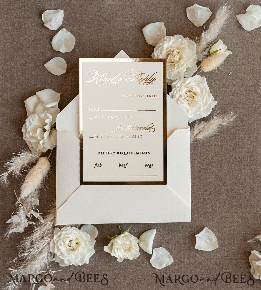 WEDDING INVITATIONS gold / rose gold / silver / glitter Golden Marble Wedding invitations, Luxury Gold Foil Wedding Invitation set, Marble Glamour Wedding Invitation Suite, elegant Wedding Cards Marble