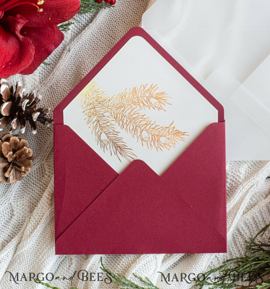 WEDDING INVITATIONS gold / rose gold / silver / glitter Christmas wedding invitations, festive wedding invitations, winter wedding inspiration, winter wedding, christmas wedding, red and gold wedding invitations, gold lettering, gold foil print out, pocket wedding invitations, christmas wedding cards, marsala wedding invitations, marsala red, red wedding, gold wedding, white wedding, red and white wedding, white ribbon, elegant wedding invitations, festive season