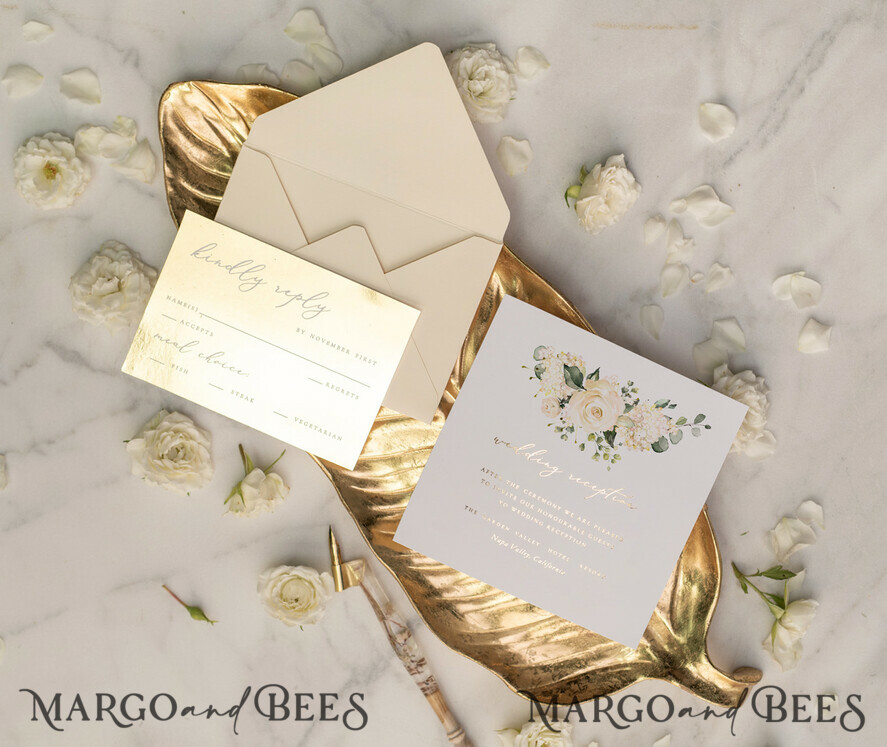 WEDDING INVITATIONS gold / rose gold / silver / glitter Ecru wedding invitations, floral wedding invitations, green lettering, gold mirror paper, ecru and white wedding invitations, white wedding invitations, gold foil print out, gold foil, gold lettering, vellum envelope, pocket wedding invitation, pocket wedding invitations, floral wedding, floral wedding cards, geometric wedding invitations, geometric heart, ecru wedding cards, gold mirror paper