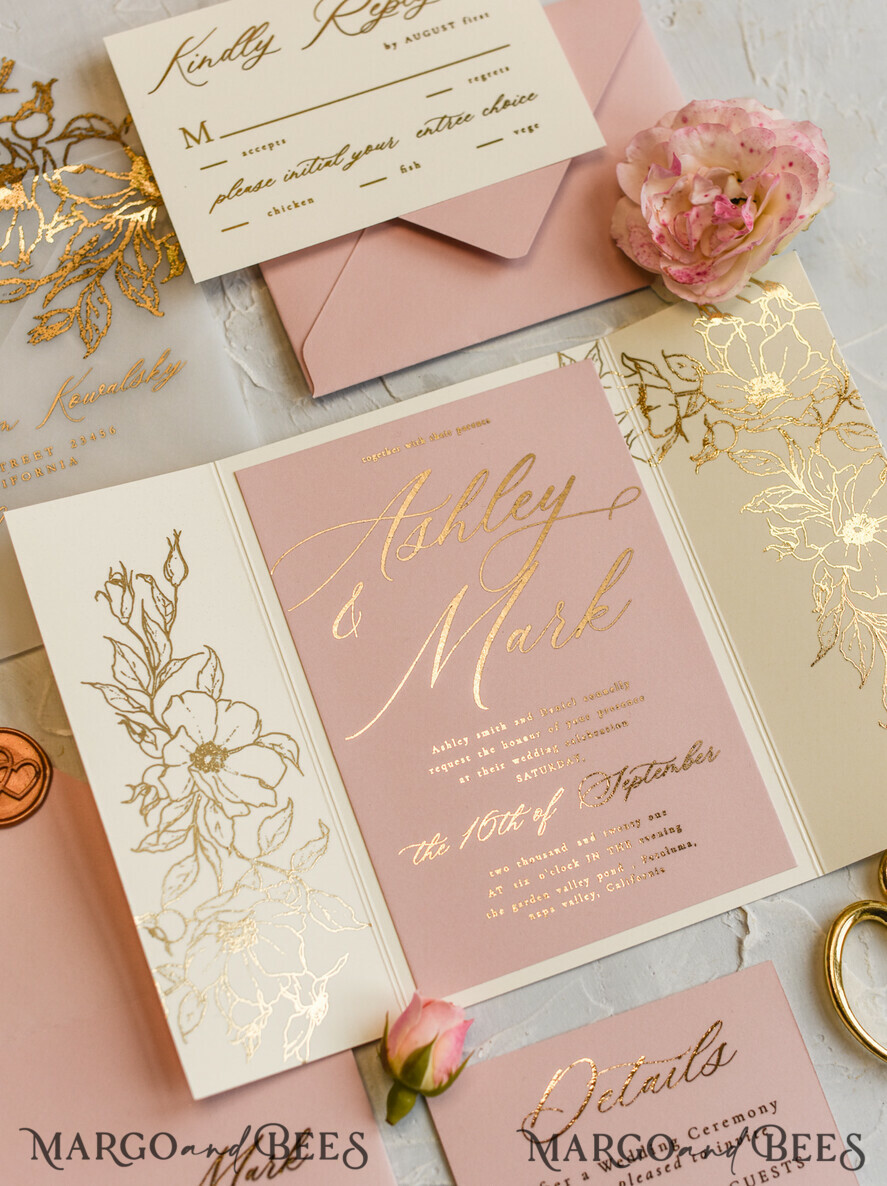 WEDDING INVITATIONS gold / rose gold / silver / glitter Bespoke wedding invitation, Glamour Wedding Invitations • Glitter Shine Wedding Invitation Suite • Luxury Wedding Cards