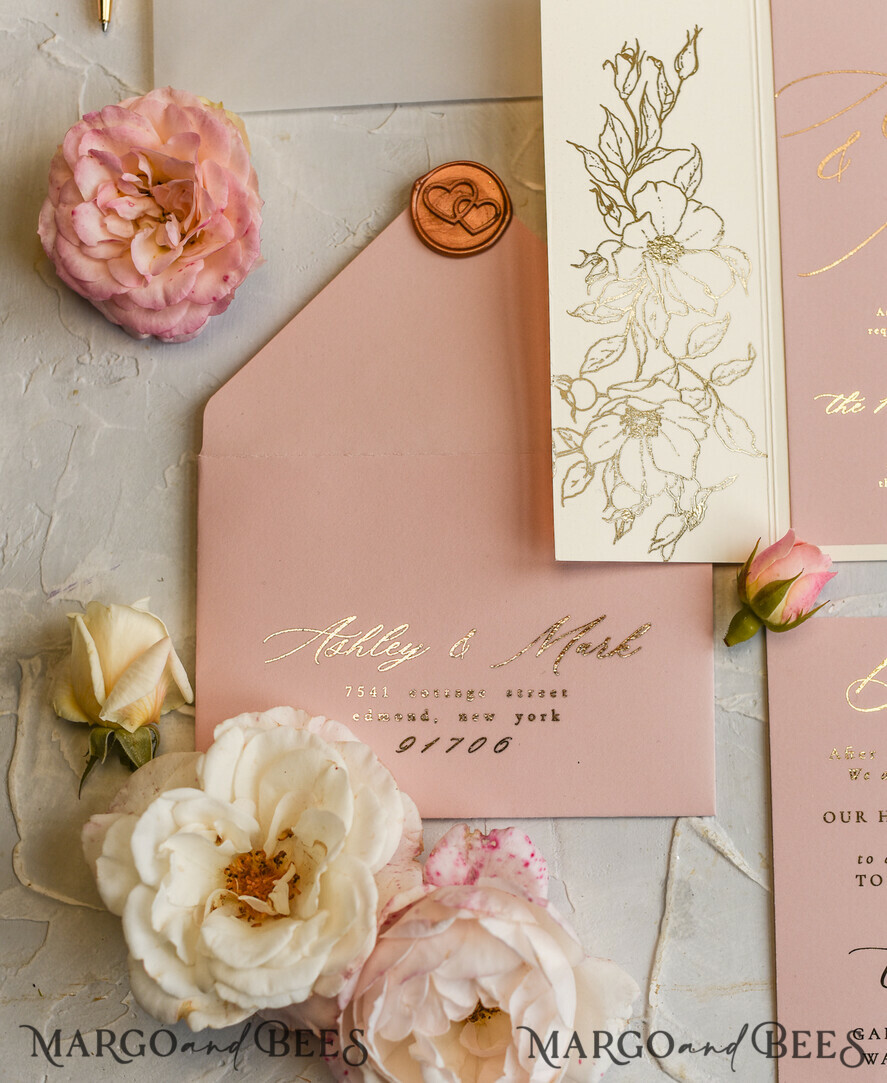 WEDDING INVITATIONS gold / rose gold / silver / glitter Bespoke wedding invitation, Glamour Wedding Invitations • Glitter Shine Wedding Invitation Suite • Luxury Wedding Cards