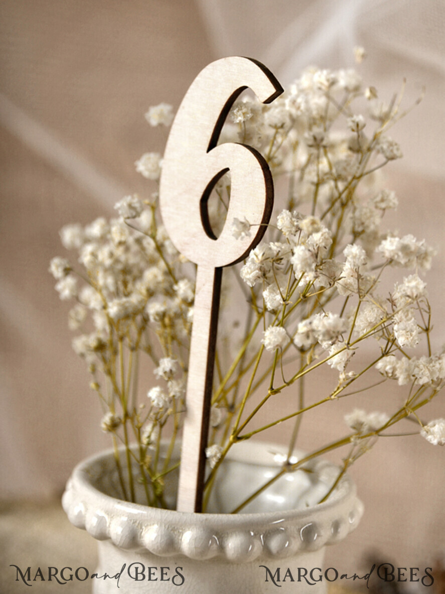 TABLE DECOR SIGNS Wood Eco Rustic Table numbers Wooden Rustic Wedding Table Number, Elegant Simple Table Numbers, Handmade Minimalist Wedding Table Décor, Romantic 3D Natural Wood Table Sign, Editable Wording