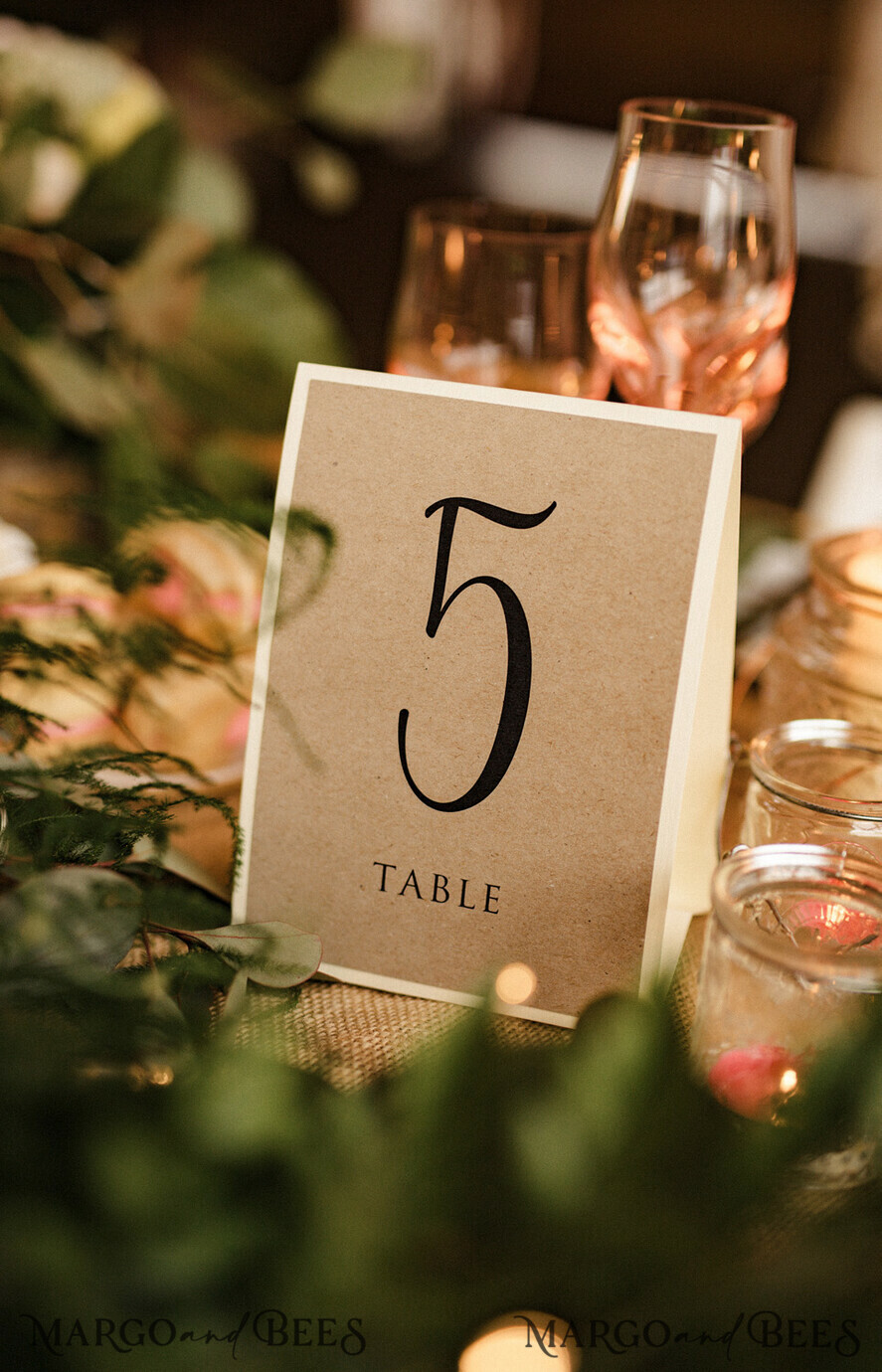 TABLE DECOR SIGNS Wood Eco Rustic Table numbers Rustic Wedding Table Numbers, Barn Wedding Table Cards, Eco Romantic Personalized Cards, Simple Rustic Wedding Table Décor, Elegant Brown Wedding Table Sign