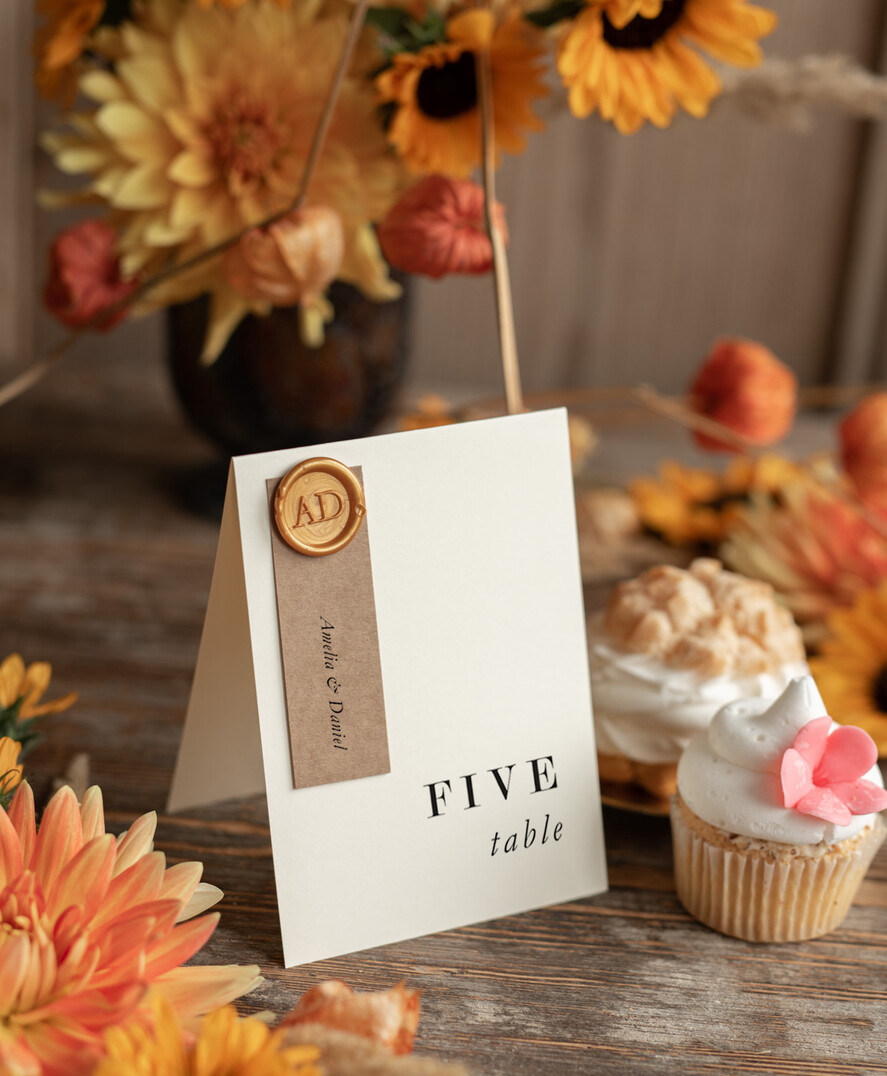 TABLE DECOR SIGNS Wood Eco Rustic Table numbers Rustic Wedding Table Number with Wax Seal, Barn Table Cards, Eco Romantic Personalized Cards, Elegant Ecru Kraft Wedding Table Décor, Simple Rustic Table Number