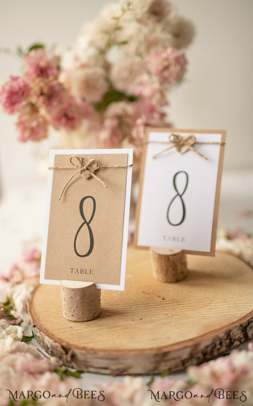 TABLE DECOR SIGNS Wood Eco Rustic Table numbers Vintage Eco Wedding Table Numbers, Rustic Birch Heart and Burlap Twine Wedding Table Cards, Bespoke Eco Paper Wedding Decor, Rustic Handmade Wedding Stationery