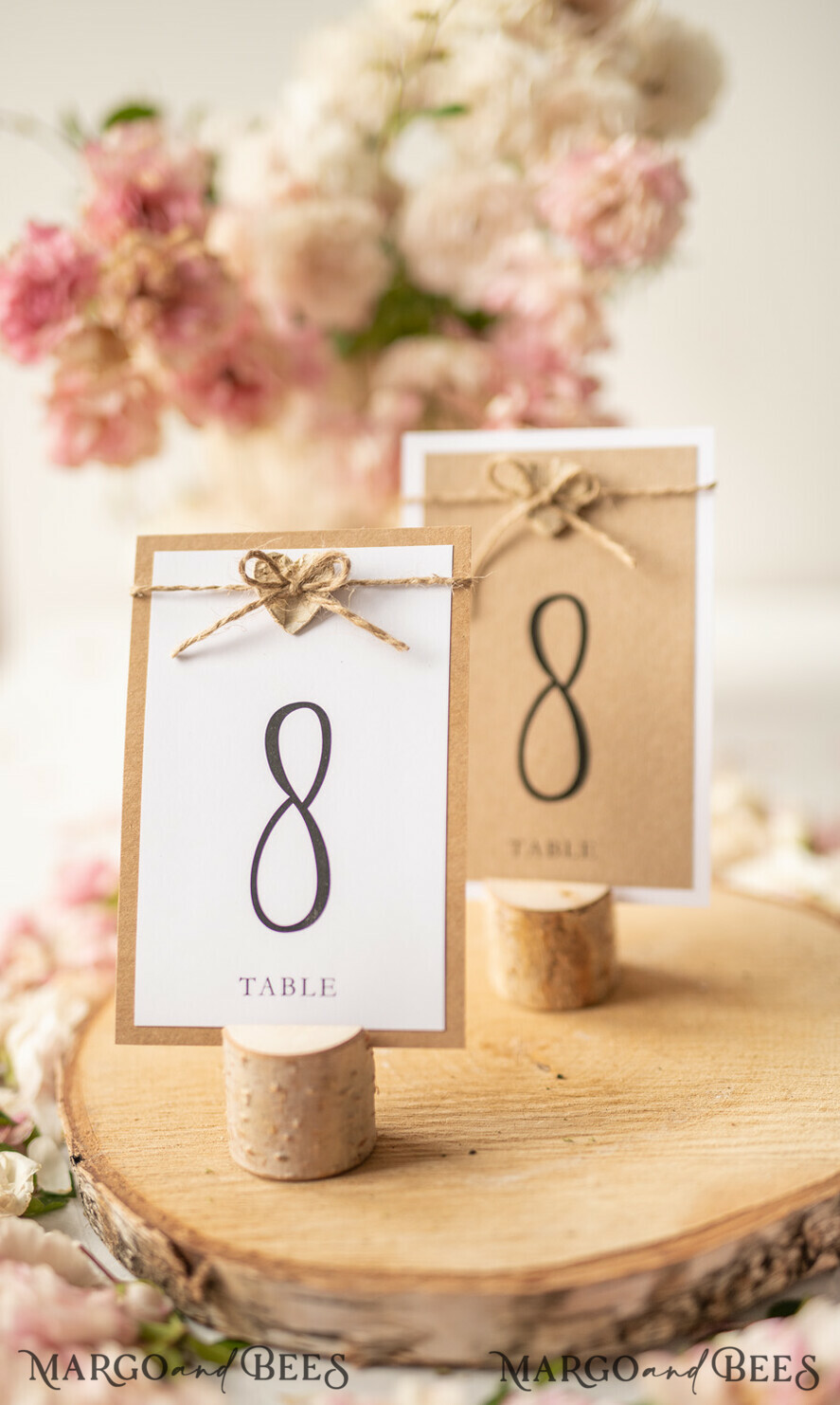 TABLE DECOR SIGNS Wood Eco Rustic Table numbers Vintage Eco Wedding Table Numbers, Rustic Birch Heart and Burlap Twine Wedding Table Cards, Bespoke Eco Paper Wedding Decor, Rustic Handmade Wedding Stationery