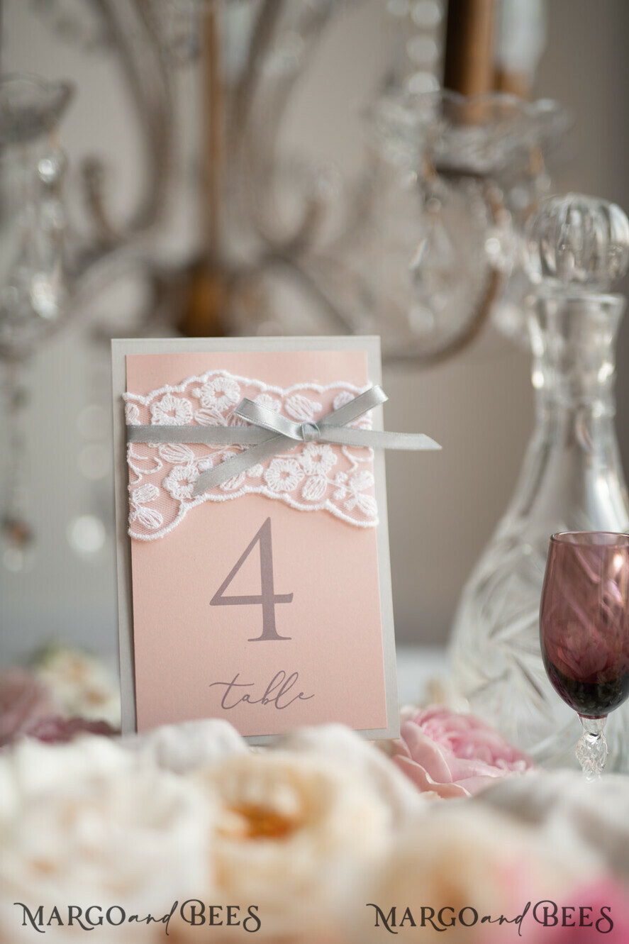 TABLE NUMBERS rustic Table number