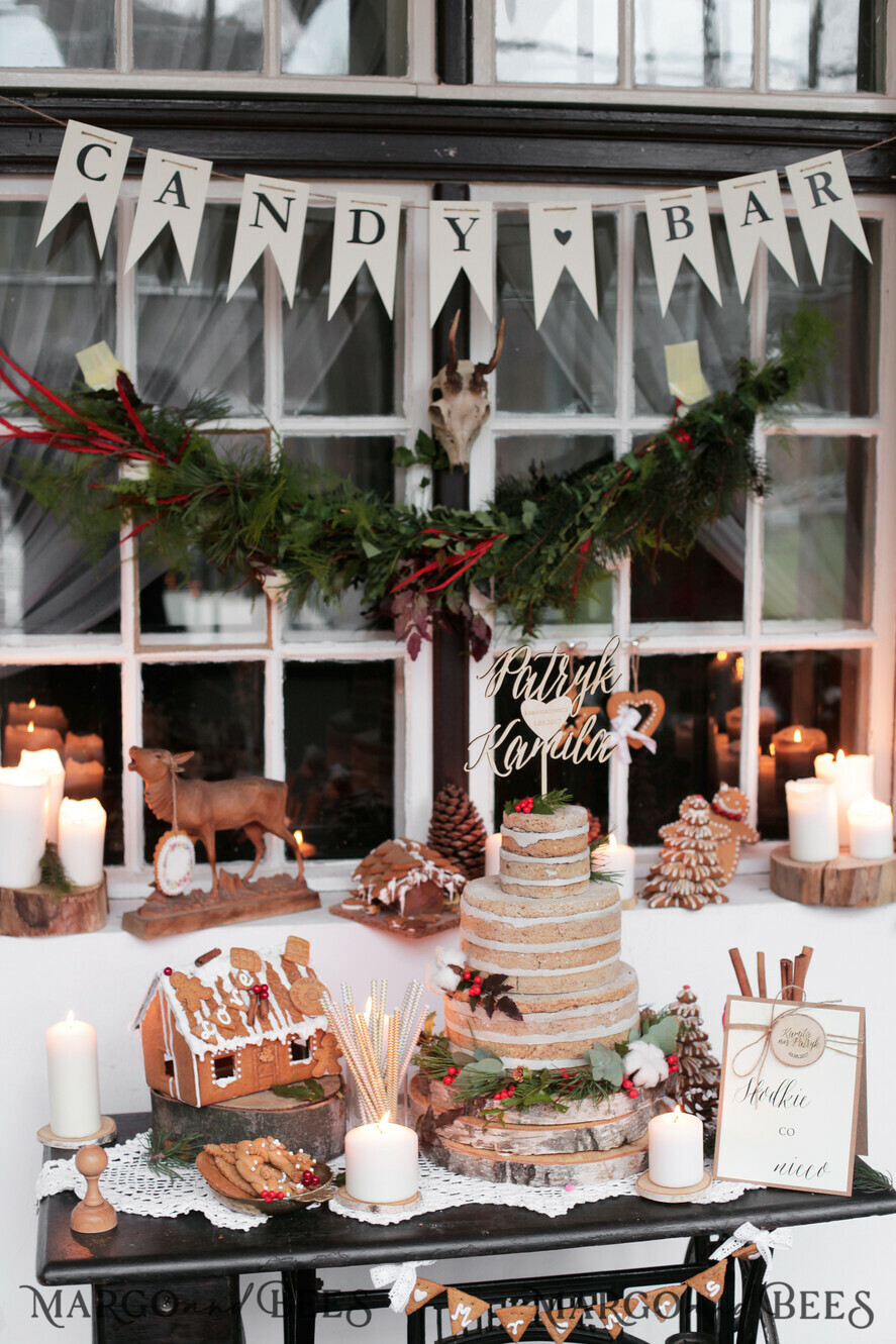 TABLE DECOR SIGNS Wood Eco Rustic Table numbers Rustic Neutral String Banner, Hanging Flags Wedding Decoration Bunting, Personalized Candy Bar Banner, Handmade Wedding Décor, sweet table signs, Editable Text