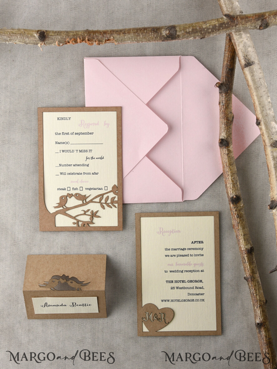 WEDDING INVITATIONS lasercut laser Cut Rustic Wedding Invitation Set, Rustic Wedding Invitations Tree, Rustical Laser Cut Tree Wedding Cards, tree of life invitation suite