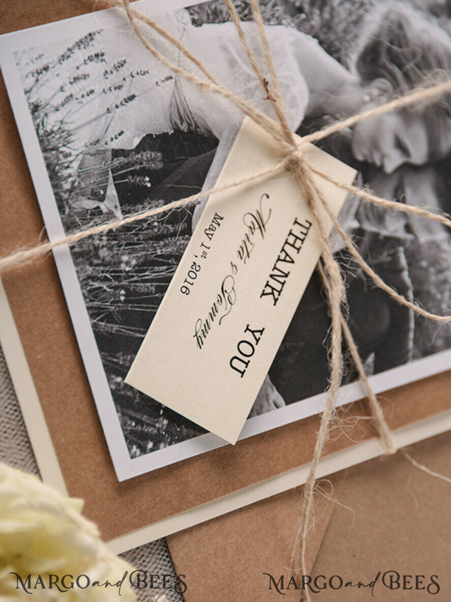 THANK YOU CARDS rustic thank you