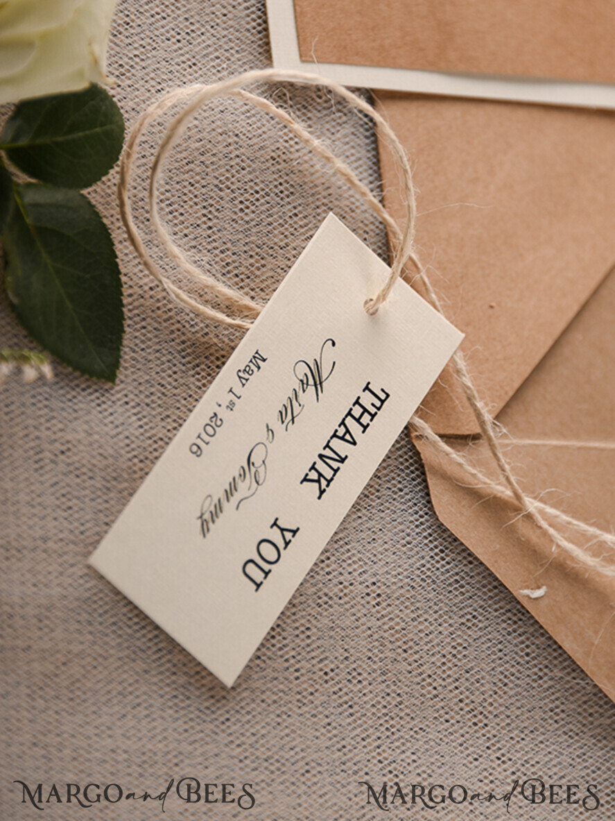THANK YOU CARDS rustic thank you