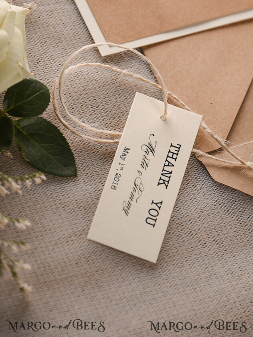 THANK YOU CARDS rustic thank you