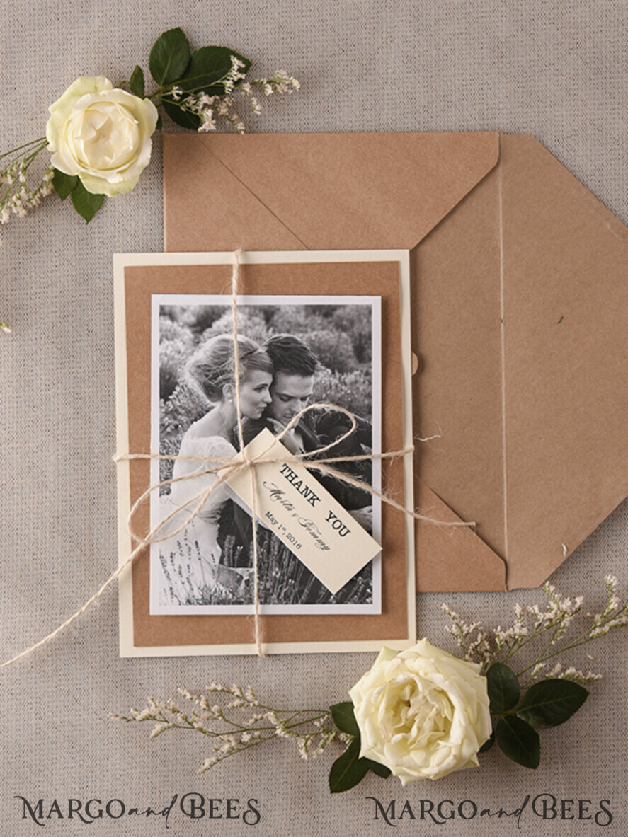 THANK YOU CARDS rustic thank you