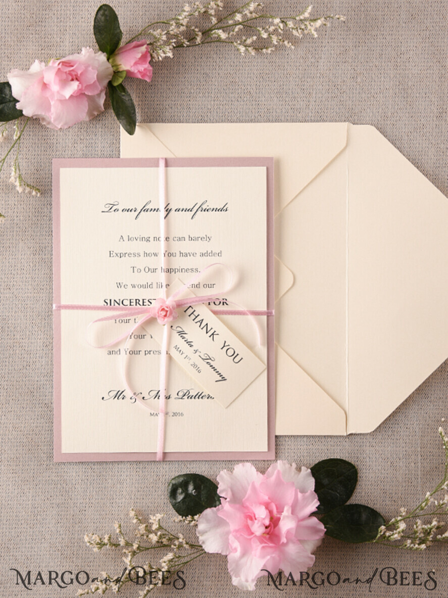 THANK YOU CARDS rustic Thank You Wedding Cards