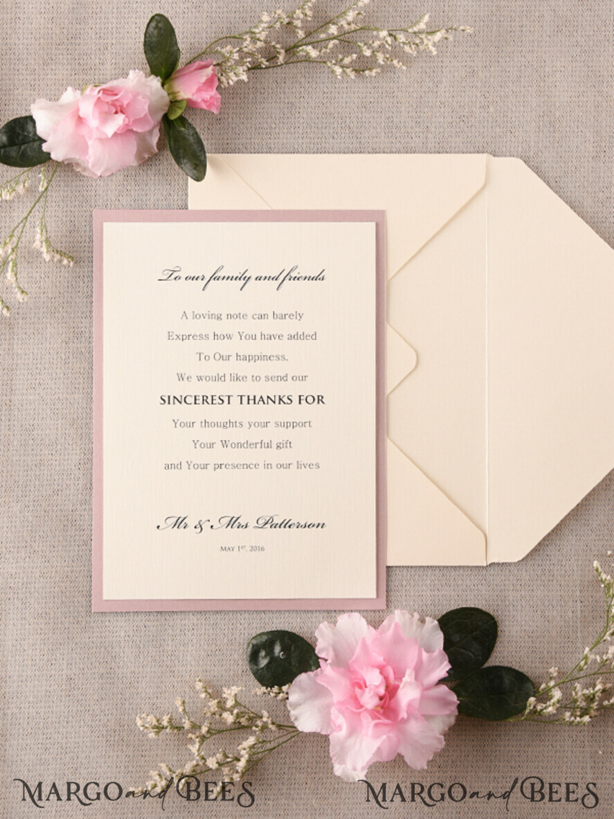THANK YOU CARDS rustic Thank You Wedding Cards