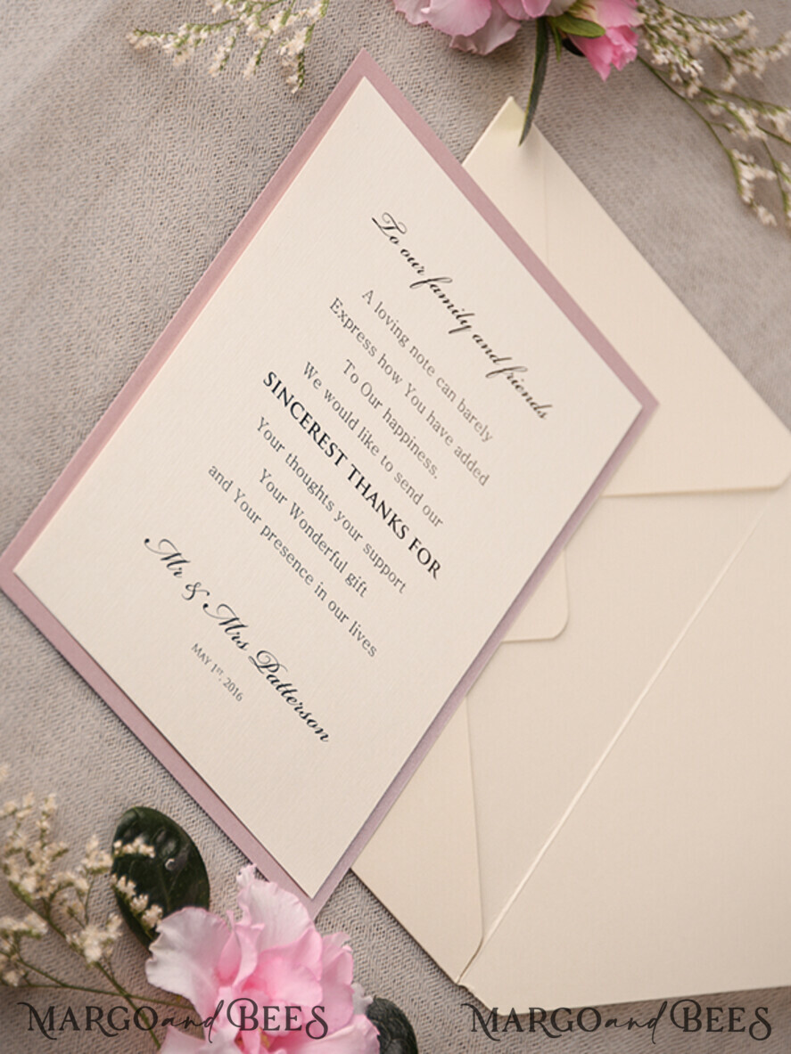 THANK YOU CARDS rustic Thank You Wedding Cards