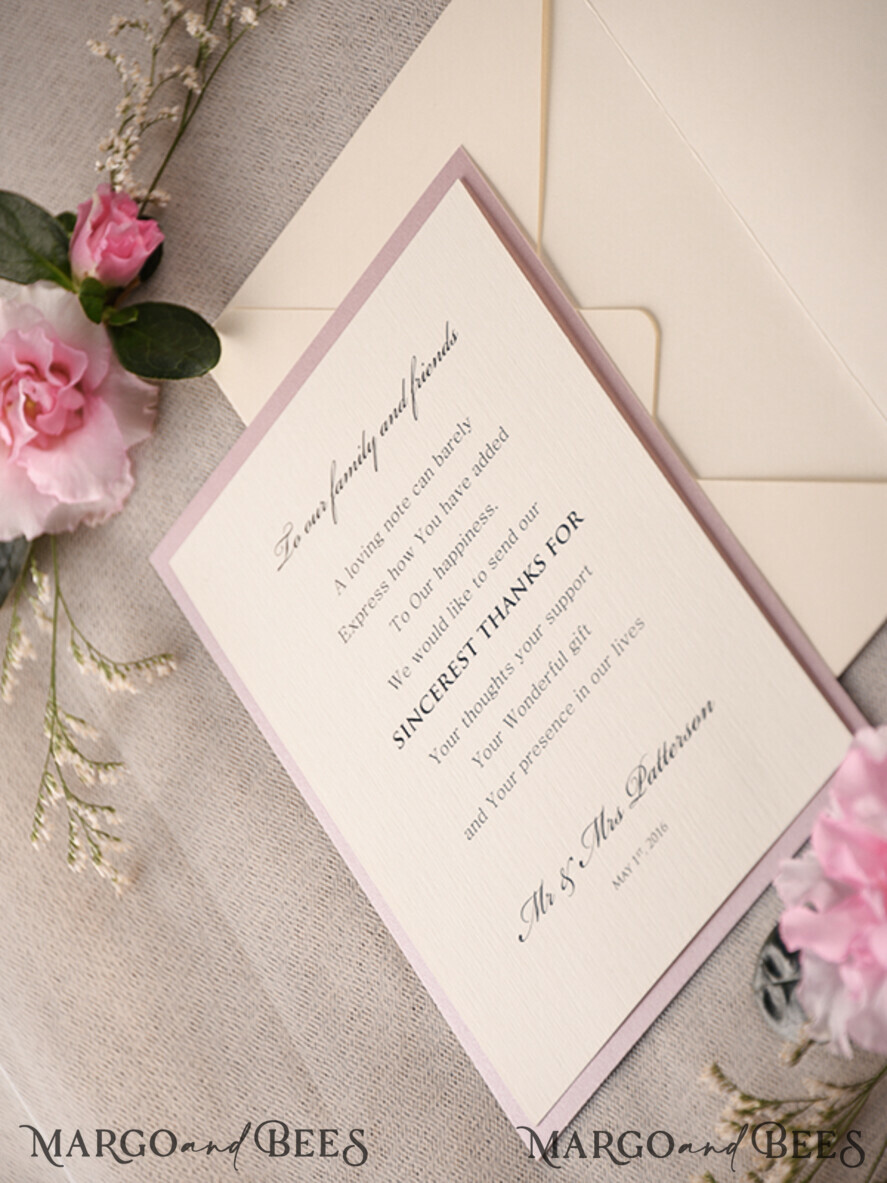 THANK YOU CARDS rustic Thank You Wedding Cards