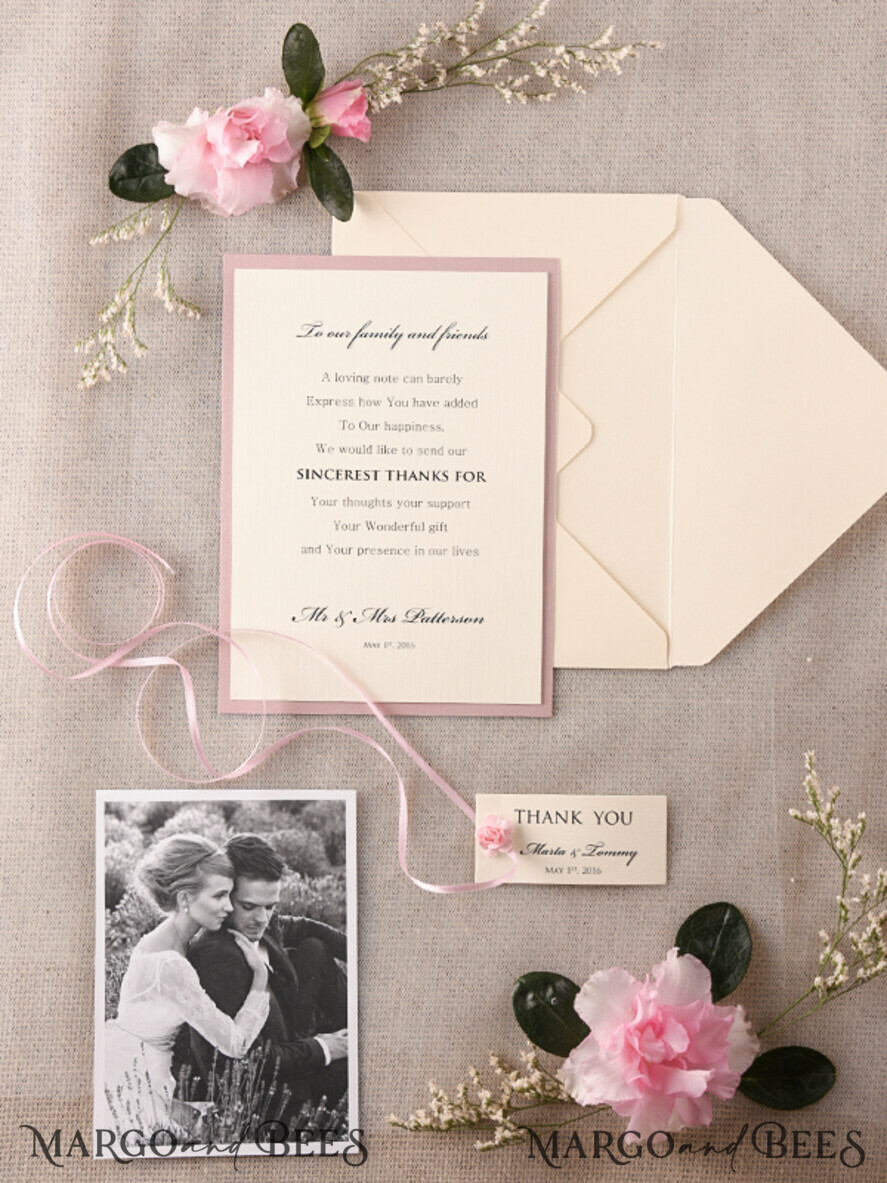 THANK YOU CARDS rustic Thank You Wedding Cards