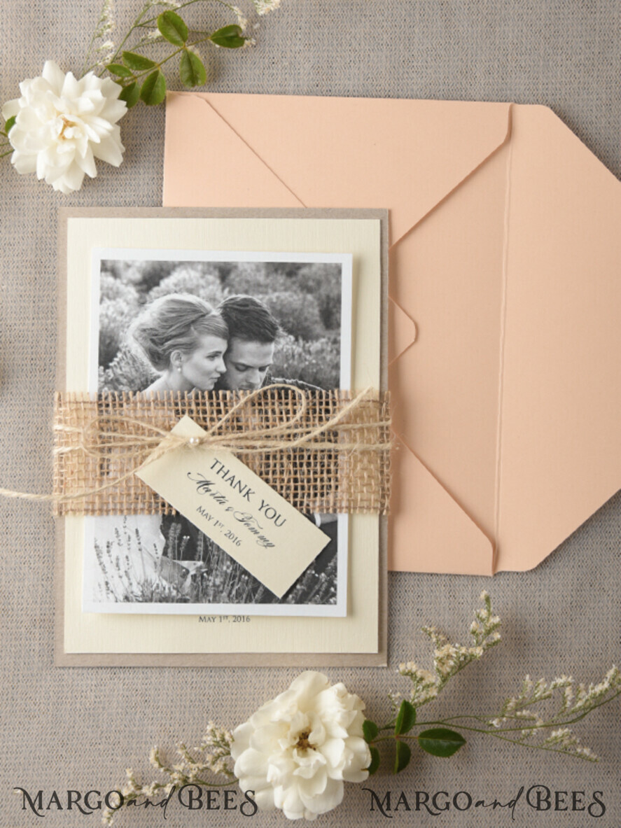 THANK YOU CARDS rustic thank you note