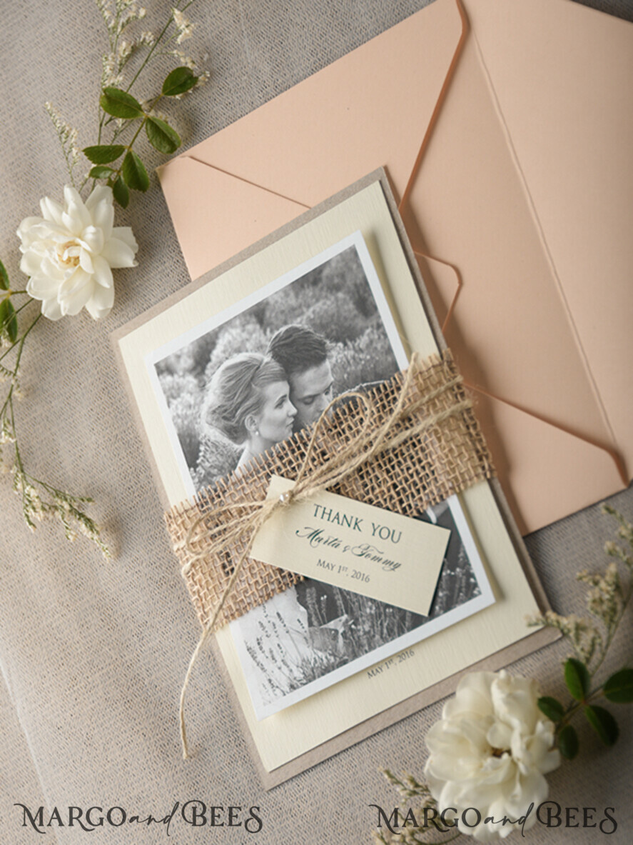 THANK YOU CARDS rustic thank you note