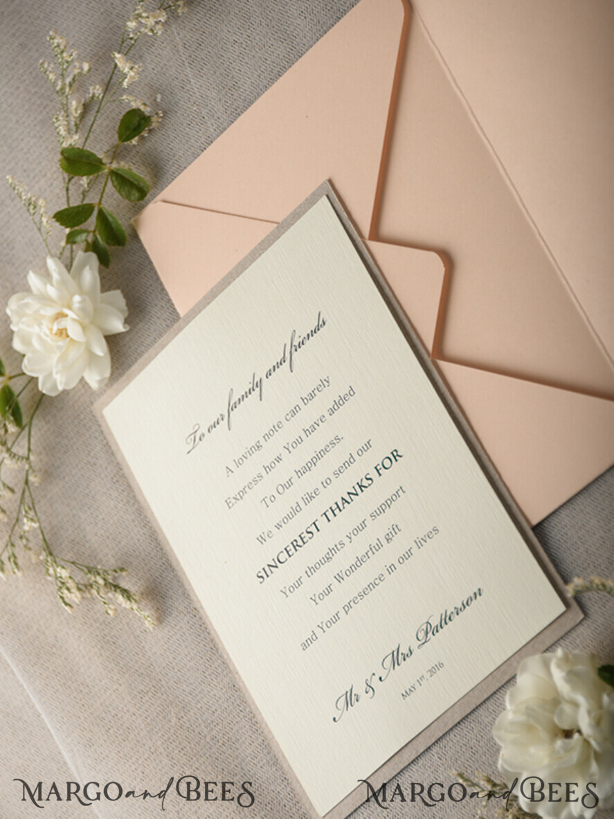 THANK YOU CARDS rustic thank you note